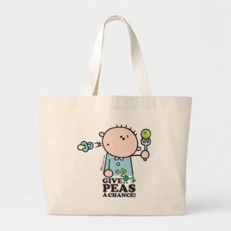 GoochiCoo - Geef Peas een kans Grote Tote Bag