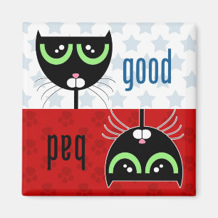 Good / Bad Cat - Magnet Magneet