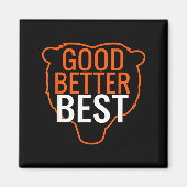 Good Better Bear Outline Motivation  Magneet (Voorkant)
