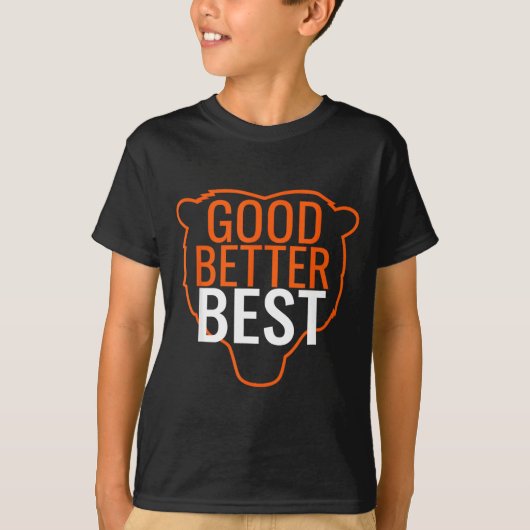 Good Better Bear Outline Motivation  T-shirt (Voorkant)