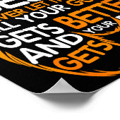 Good Better Never Let It Rest Motivation Bear Quot Poster (Hoek)