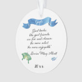 Good Books Good Friends Reader Ornament (voorkant)