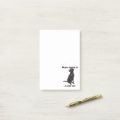 Good Boy Black Lab Post-it® Notes (Op bureau)