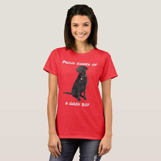 Good Boy Black Lab T-shirt (Voorkant volledig)