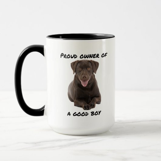 Good Boy Chocolate Lab Mok (Links)