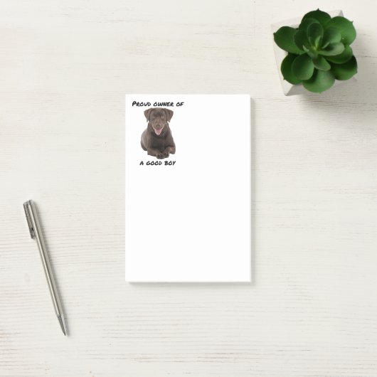 Good Boy Chocolate Lab Post-it® Notes (Kantoor)