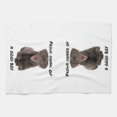 Good Boy Chocolate Lab Theedoek (Horizontaal)