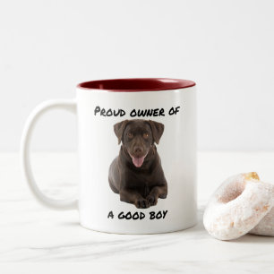 Good Boy Chocolate Lab Tweekleurige Koffiemok