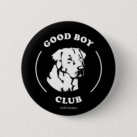 Good Boy Club Ronde Button 5,7 Cm (Voorkant)