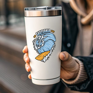 Good California Vibes Surfing Afgesneden Sticker