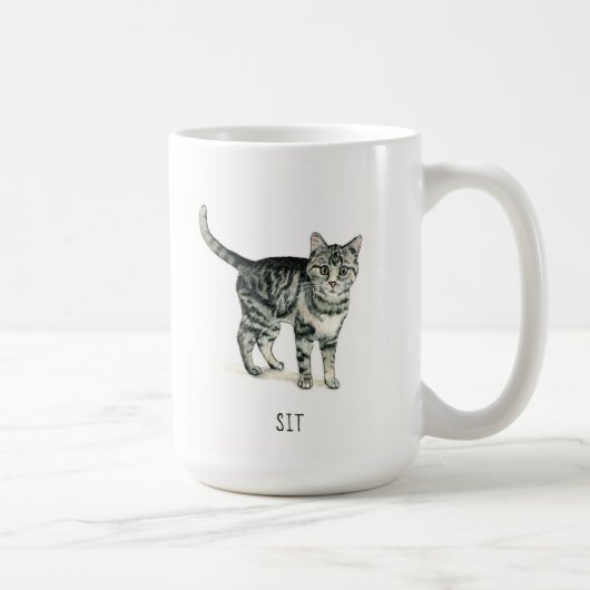 Good Cats : Asseyez-vous Mug (Droite)