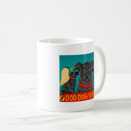 Good Chien Bad Chien Mug Stephen Huneck (Devant droit)
