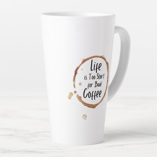 Good Coffee Only Latte Mug (Angle droit)