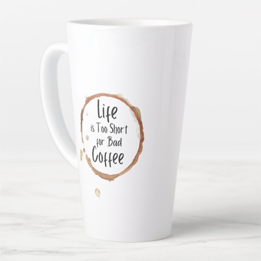 Good Coffee Only Latte Mug (Angle gauche)