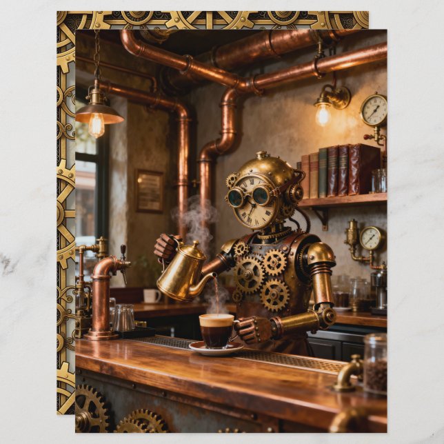 Good Coffee Scrapbook Paper (Voorkant / Achterkant)