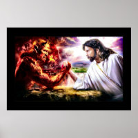 Good contre Evil - Armageddon Arm Poster de lutte