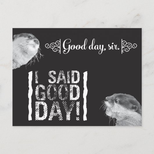 Good Day Sir Otter Briefkaart (Voorkant)