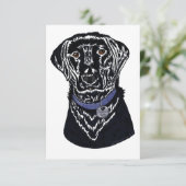 "Good Dog" Flat Dank u kaart (Staand voorkant)