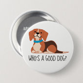 Good Dog Large, 3-inch Round Button (Voorkant /achterkant)