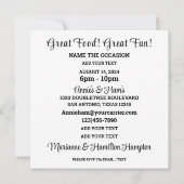 Good Eats Gathering Invitation (Dos)