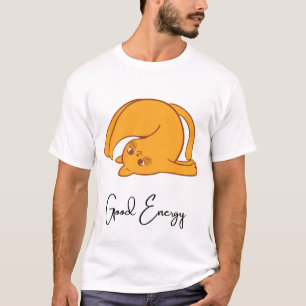 Good energy cat t-shirt