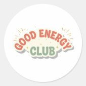 Good Energy Club Positive Sticker (Devant)