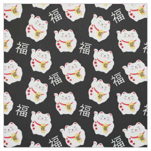 Good Fortune Cat Lucky Charm Stof