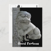 Good Fortune Foo Dog Briefkaart (Voorkant / Achterkant)