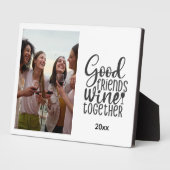 Good Freinds Wine Together Photo Fotoplaat (Zijkant)