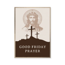 Good Friday Catholic Adoration Prayer Card