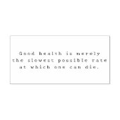 GOOD HEALTH 	RUBBERSTEMPEL (Afrduk)