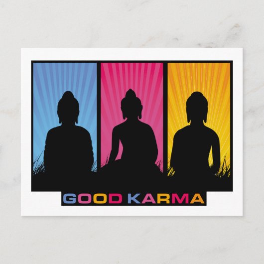 Good Karma Buddhas Briefkaart (Voorkant)