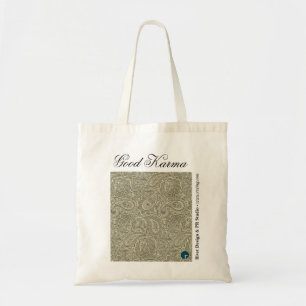 Good Karma Reused Shopping Bag, Tan Tote Bag