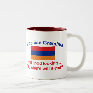 Good Lkg Armenian Grandma Tweekleurige Koffiemok