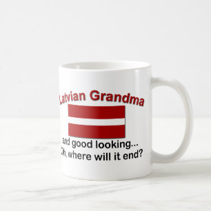 Good Lkg Latvian Grandma Koffiemok