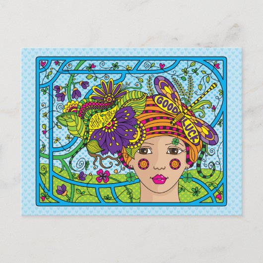 Good Luck_ Briefkaart (Voorkant)