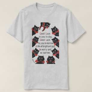 Good Luck Cats, Louis Wain T-shirt