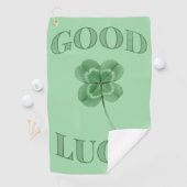 Good Luck Clover  Golfhanddoek (Insitu)