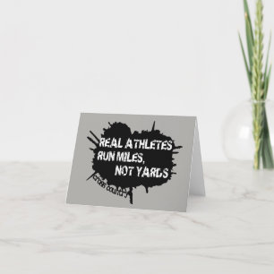 Good Luck Cross Country Runner Card Feestdagen Kaart