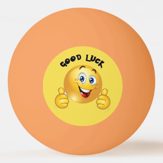 Good Luck emoji Pingpongballen (Achterkant)