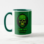 Good Luck Energy Skull St Patrick’s Day - caneca Mok (Links)