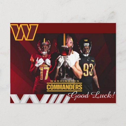Good luck for Washington Commanders Briefkaart (Voorkant)