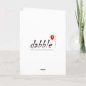 Good Luck Kaart, Sweet Mouse en Vier Leaf Clover Kaart (Achterkant)