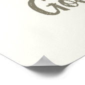 Good Luck Lucky Charm Four-leaf klaver Gift Poster (Hoek)