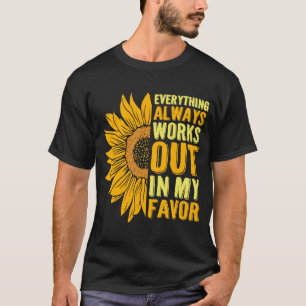 Good Luck Lucky Girl Syndrome Motivatie offertes T-shirt