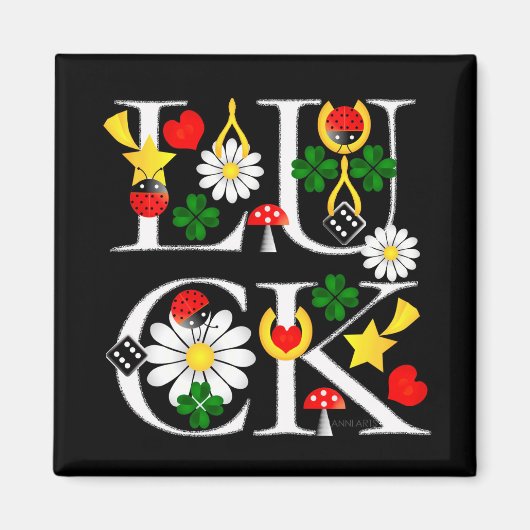 Good Luck Magnet Magneet (Voorkant)