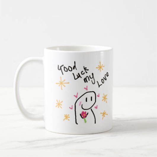 Good Luck My Love Mug - Un cadeau parfait pour vou (Gauche)