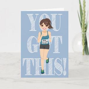 Good Luck Runner Card (aanpasbaar) Kaart