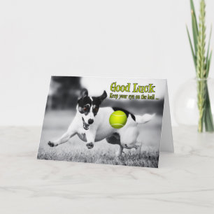 Good Luck Terrier Dog Wenskaart Kaart