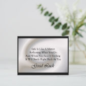 Good Luck Verse Briefkaart (Staand voorkant)